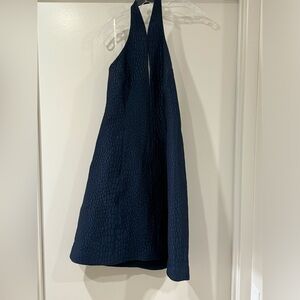 Navy Size 12 Halston halter dress